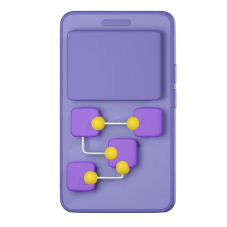 Mobile Hierarchy  3D Icon