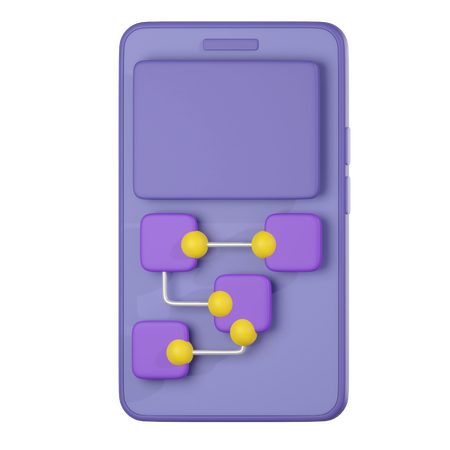 Mobile Hierarchy  3D Icon