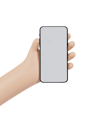 Mobile Holding Gesture  3D Icon