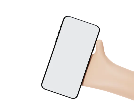 Mobile Holding Gesture  3D Icon