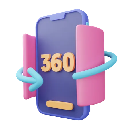 Mobile image with 360 rotation  3D Icon