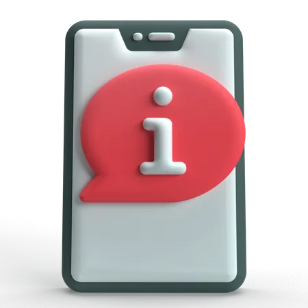 모바일 정보  3D Icon