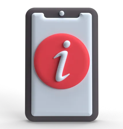 Mobile Info  3D Icon