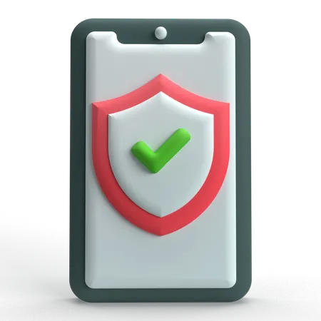 Mobile Insurance  3D Icon