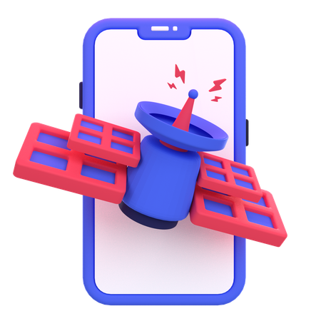 Mobile Internet Connection  3D Icon