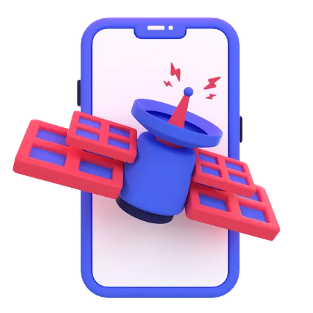 Mobile Internet Connection  3D Icon