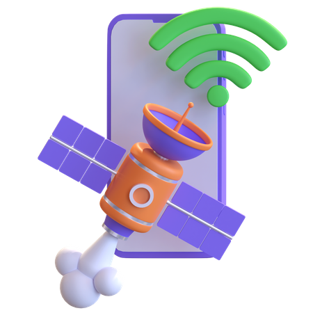 Mobile Internet Connection  3D Icon