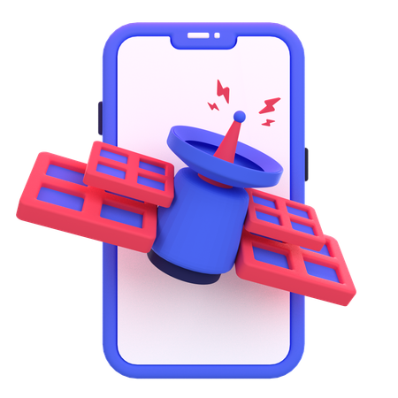 Mobile Internet Connection  3D Icon