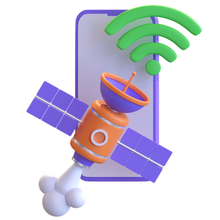 Mobile Internet Connection 3D Illustration