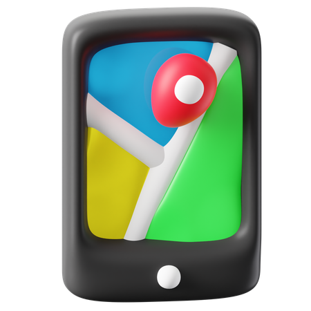 Mobile Karte  3D Icon