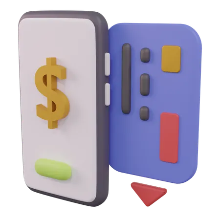 Mobile Kartenzahlung  3D Icon