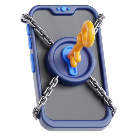 Mobile Key  3D Icon