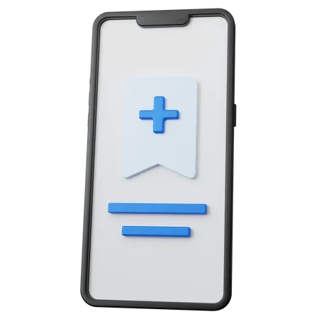 Mobiles Lesezeichen  3D Icon