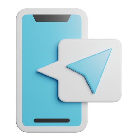 Localisation mobile  3D Icon