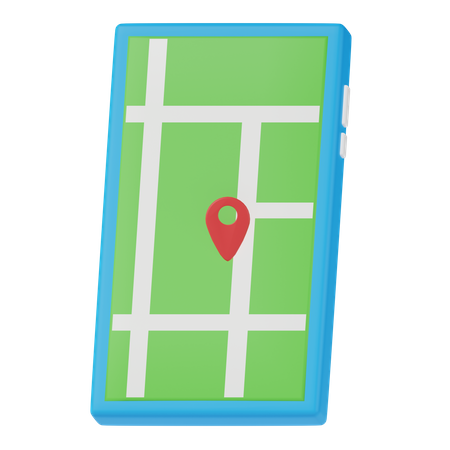 Mobile Location  3D Icon