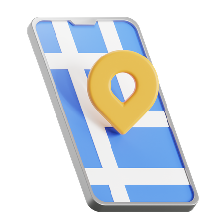 Mobile Location  3D Icon