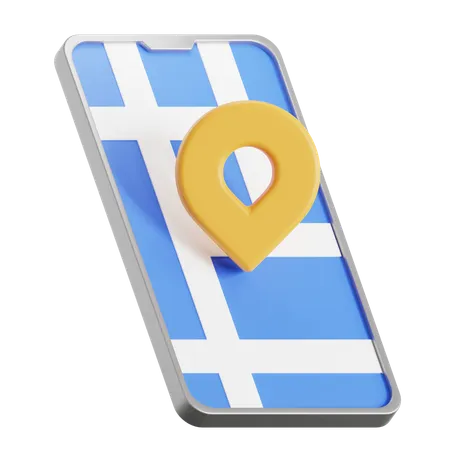 Mobile Location  3D Icon