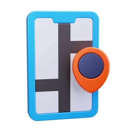 Mobile Location  3D Icon