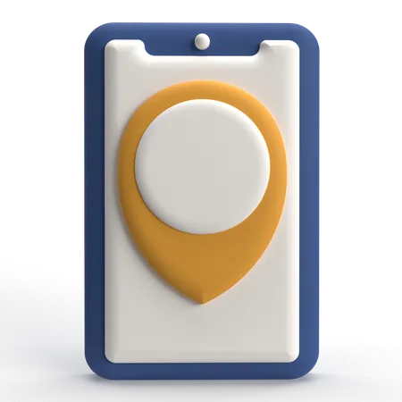 Mobile Location  3D Icon