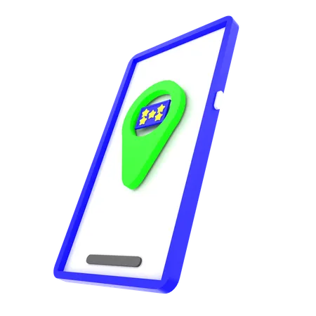 Mobile location  3D Icon