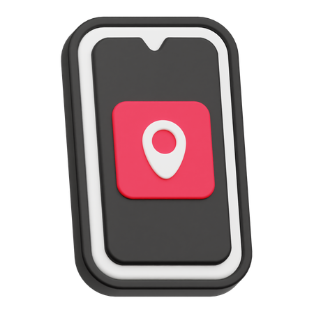 Mobile location  3D Icon