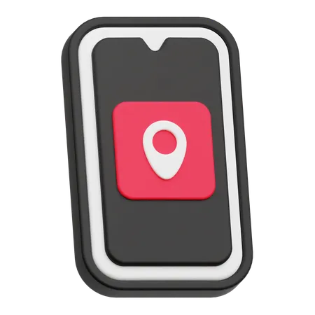 Mobile location  3D Icon