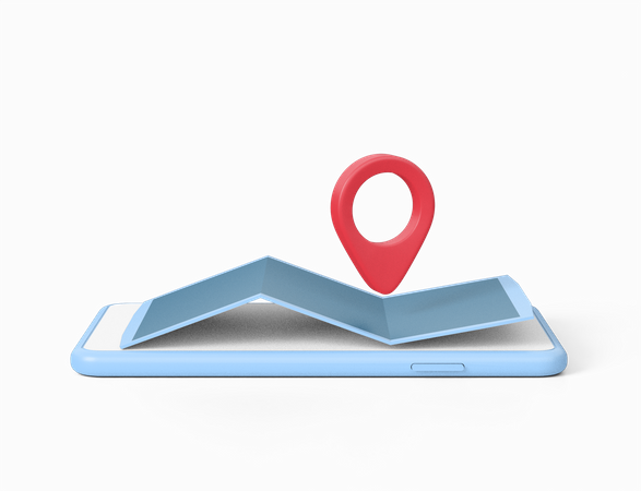 Mobile Location  3D Icon