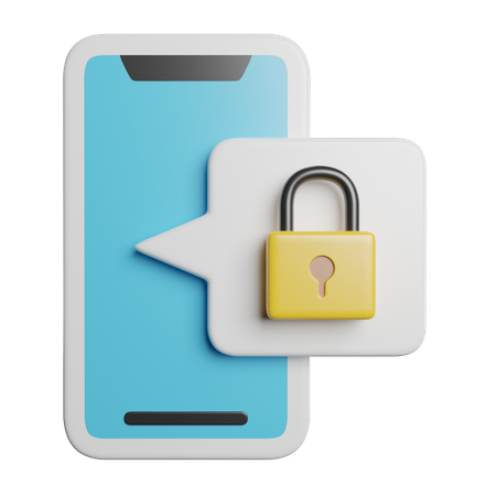 Serrure mobile  3D Icon