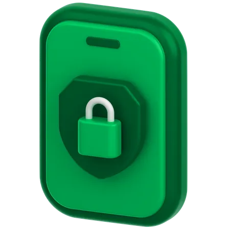 Mobile Lock  3D Icon