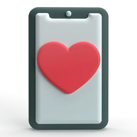 Mobile Love  3D Icon