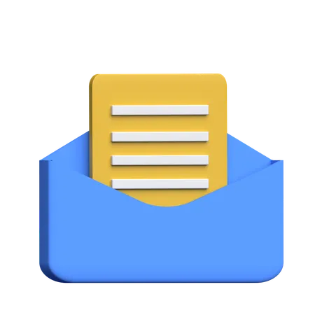 Mobile Mail  3D Icon