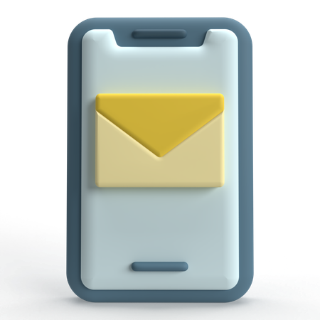 Mobile Mail  3D Icon