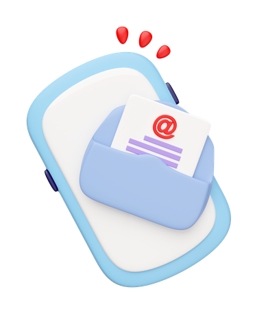 Mobile Mail  3D Icon