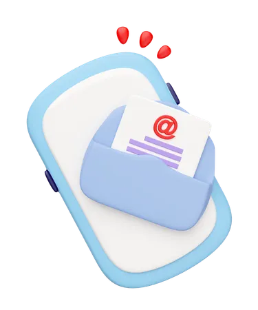 Mobile Mail  3D Icon