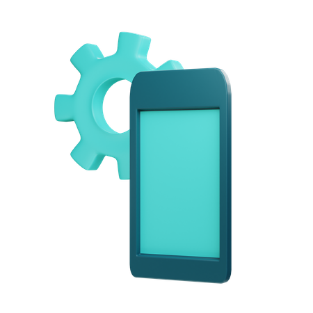 Mobile Maintenance  3D Illustration