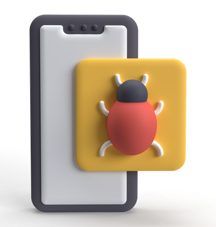 Mobile Malware  3D Icon