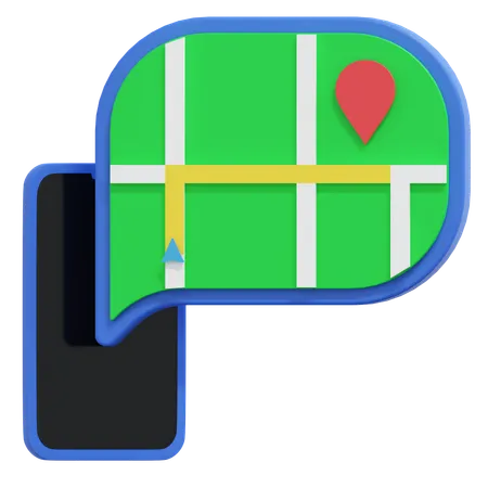 Samrtphone Gps Map 3 D Icon Holiday Illustration 3D Icon