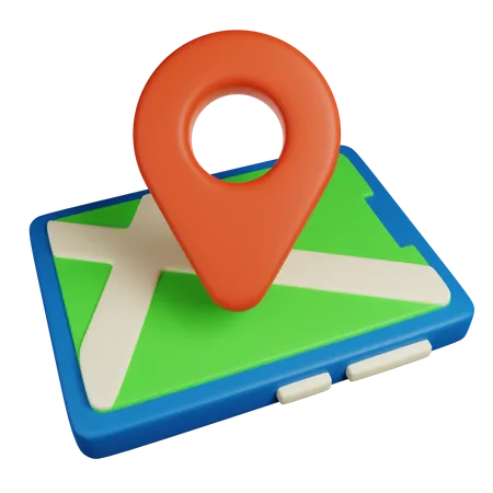 Mobile maps  3D Icon