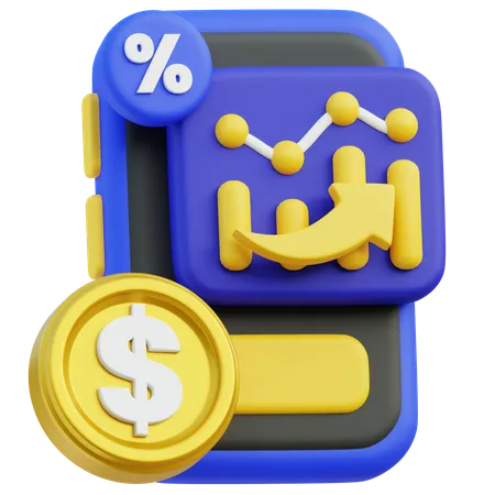 Mobile Market  3D Icon