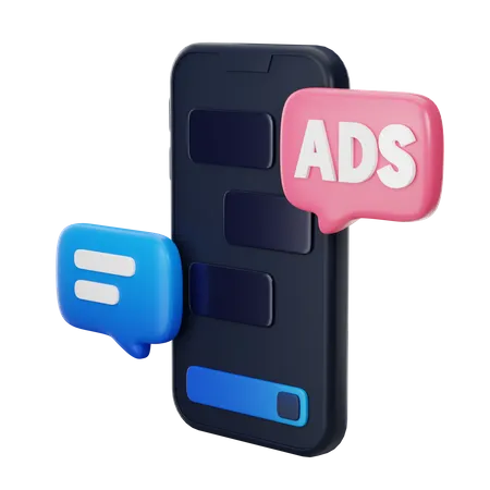 Mobile Marketing  3D Icon