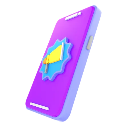 Mobile Marketing  3D Icon