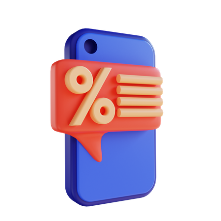 Mobile marketing  3D Illustration