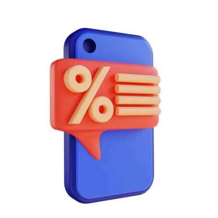 Mobile marketing  3D Illustration