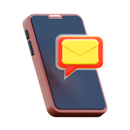 Mobile Message  3D Icon