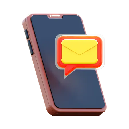 Mobile Message  3D Icon