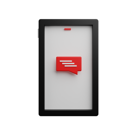 Mobile Message  3D Icon