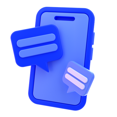 Mobile Message  3D Icon