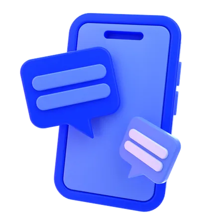 Mobile Message  3D Icon