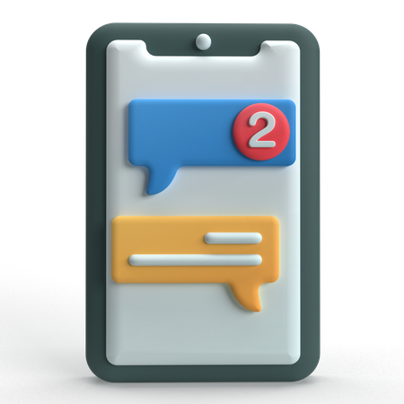 Mobile Message  3D Icon
