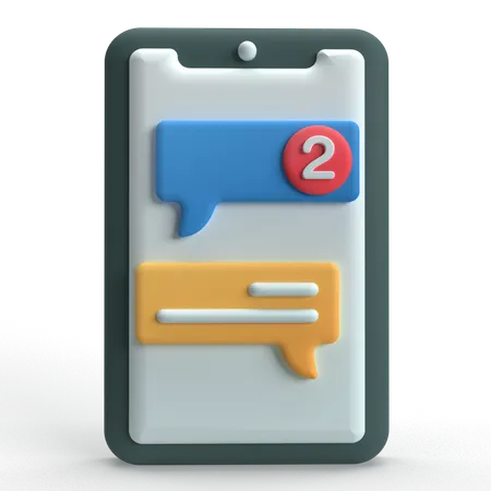 Mobile Message  3D Icon
